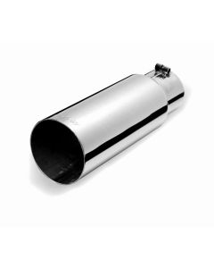 Gibson Rolled Edge Angle-Cut Tip - 4in OD/2.25in Inlet/12in Length - Stainless - 500639