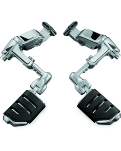 Kuryakyn Ergo III Adjustable Mount With Trident Dually ISO Pegs Chrome - 4081