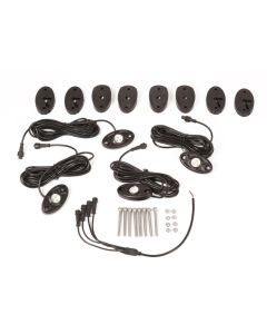 Rugged Ridge 07-18 Jeep Wrangler JK White 4-Piece LED Rock Light Kit - 11232.39
