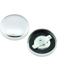 Bikers Choice 36-E73 Chrome Early Vented Gas Cap Single & Fatbob Tank Right Side Repl H-D 61103-36 - 490447