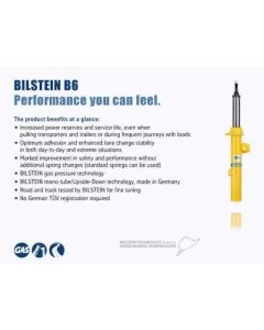 Bilstein B6 1986-1989 Volkswagen Vanagon Front Monotube Shock Absorber - 24-247245