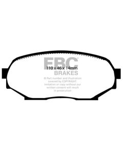 EBC 90-93 Geo Storm 1.6 Greenstuff Front Brake Pads - DP2802