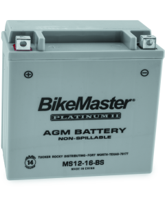 BikeMaster AGM Battery - MS12-16-BS - 780720