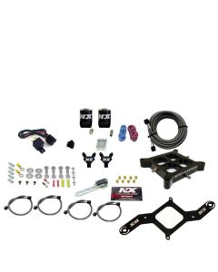 Nitrous Express 4150 Billet Crossbar Pro-Power Nitrous Kit (100-500HP) w/o Bottle - 60542-00