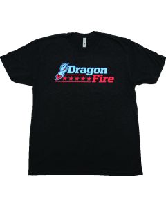 DragonFire Racing Dfr Logo Tee Blue/Red Sm - 523105