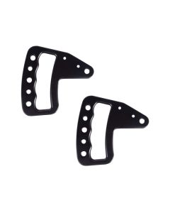 Rugged Ridge Aluminum Grab Handles Front Pair Black 07-18 Jeep Wrangler JK/JKU - 13505.51