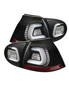 Spyder Volkswagen Golf V 06-09 LED TURN SIGNAL LED Tail Lights Black ALT-YD-VG03-LED-BK - 5073792