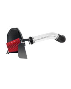 Spectre 07-08 GM Truck V8-4.8/5.3/6.0L F/I Air Intake Kit - Clear Anodized w/Red Filter - 9910