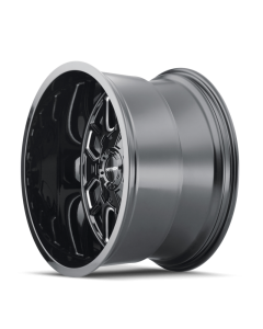 Mayhem 8107 Cogent 20x10 / 5x127 BP / -19mm Offset / 87.1mm Hub Black w/ Milled Spokes Wheel - 8107-2152BM