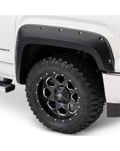 Bushwacker 17-18 Ford F-250 Super Duty Pocket Style Flares 2pc - Black - 20105-02