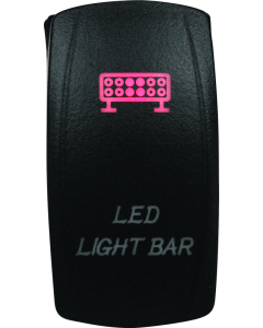 DragonFire Racing Lighted Switch LED Light Bar On/Off Red - 521384