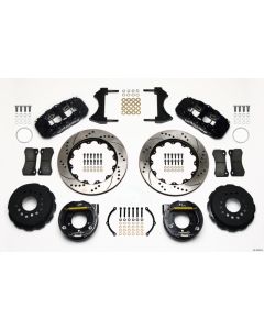 Wilwood AERO4 Rear P-Brake Kit 14.00in Drilled 2005-2014 Mustang - 140-10950-D