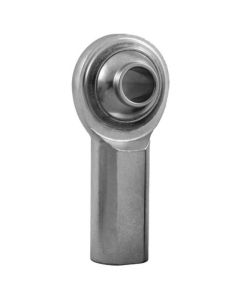 QA1 PCY Series 2-Pc Rod End - Female/Left Hand - .5in Bore x 1/2-20 - Hi-Misalign - Steel w/PTFE - PCYFL8T