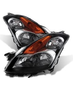 xTune Nissan Altima 07-09 Sedan Crystal Headlights Halogen Model Only Black HD-JH-NA07-AM-BK - 9024016