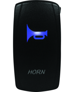 DragonFire Racing Lighted Switch Horn On/Off Blue - 521371