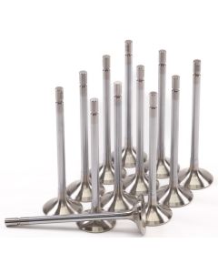 GSC P-D Nissan VR30DDTT 28.5mm Head STD 97.5mm Long Super Alloy Exhaust Valve - Set of 12 - 2245-12