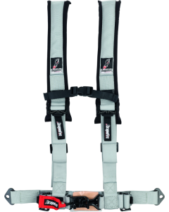 DragonFire Racing Harness- H-Style- 4-Point- 2in Buckle- Grey - 521274