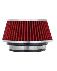 Spectre Adjustable Conical Air Filter 2-1/2in. Tall (Fits 3in. / 3-1/2in. / 4in. Tubes) - Red - 8162