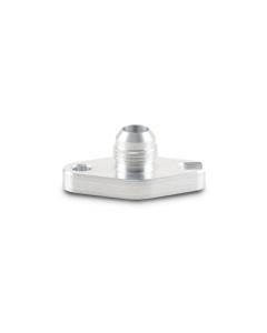 Vibrant Aluminum Oil Drain Flange (w/Crowfoot) -10AN Male Flare 2.060in Bolt Hole (Garrett GT6041) - 28995