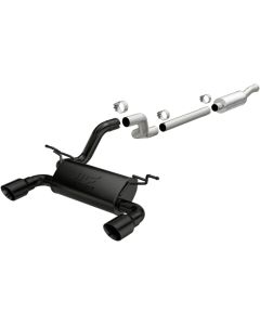 MagnaFlow Cat-Back 2018 Jeep Wrangler 2.0L Dual Black Coated 4in Tips - 19437