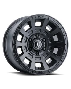 ICON Thrust 17x8.5 6x5.5 25mm Offset 5.75in BS 95.1mm Bore Satin Black Wheel - 2817859057SB