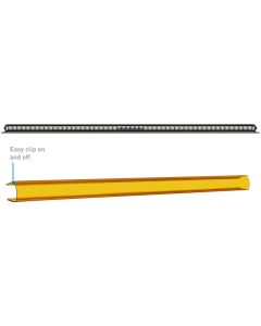 Borne Off-Road Light Bar Cover Single Row 50in Amber - BNLT-COV-SS50YL