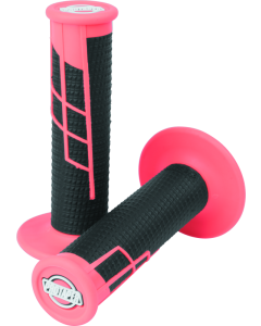 ProTaper Clamp-On 1/2 Waffle Grip - Neon Red/Black - 021660