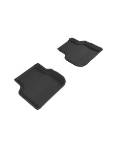 3D MAXpider 2011-2018 Volkswagen Jetta Sedan Kagu 2nd Row Floormats - Black - L1VW05521509