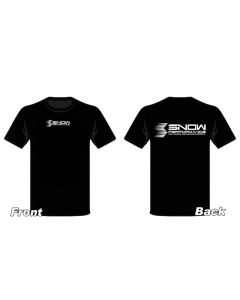 Snow Performance T-shirt Black w/White Logo - Large - SNO-19110L