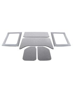 DEI 11-18 Jeep Wrangler JK 4-Door Boom Mat Complete Headliner Kit - 6 Piece - Gray - 50291
