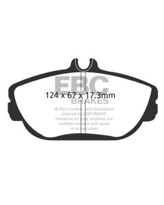 EBC 94-00 Ford Taurus 3.0 Greenstuff Front Brake Pads - DP21246