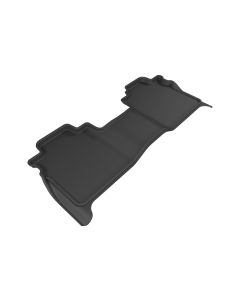 3D MAXpider 2016-2019 Nissan Titan Crew Cab Kagu 2nd Row Floormats - Black - L1NS08521509