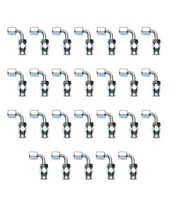 Russell Performance -10 AN Endura Pwerflex Power Steering 90 Degree Hose Ends(25 pcs.) - 620529