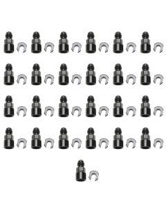 Russell Performance -6 AN Male to 3/8in SAE Quick-Disc Female EFI Adapter Fitting(Bulk Qty 25)-Black - 644127