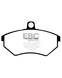 EBC 89-93 Volkswagen Corrado 1.8 Supercharged Greenstuff Front Brake Pads - DP2841/2
