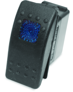 DragonFire Racing Lighted Switch On/Off Rocker Switch Blue Lite - 520981