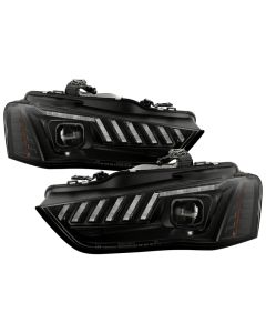 Spyder 13-16 Audi A4/S4 Halogen Model Only High-Power LED Headlights - Black PRO-YD-AA413HALAP-BK - 5088345
