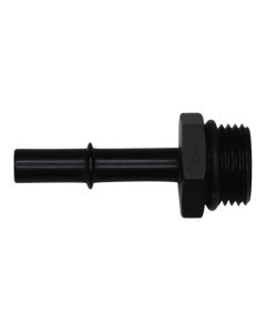 DeatschWerks 10AN ORB Male to 3/8in Male EFI Quick Connect Adapter - Anodized Matte Black - 6-02-0125-B