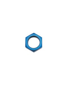 Russell Performance -3 AN Bulkhead Nuts 3/8in -24 Thread Size (Blue) - 661870