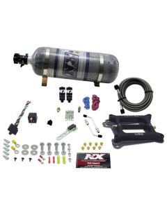 Nitrous Express 4150 Hitman Plus 4-BBL Nitrous Kit (50-200HP) w/Composite Bottle - 40041-12