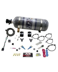 Nitrous Express GM EFI Dual Nozzle Nitrous Kit (100-300HP) w/Composite Bottle - 20215-12