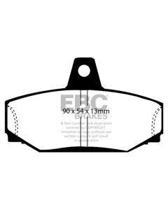 EBC 83-90 Volvo 760 2.3 Turbo (ABS) (Girling) Redstuff Rear Brake Pads - DP3793C