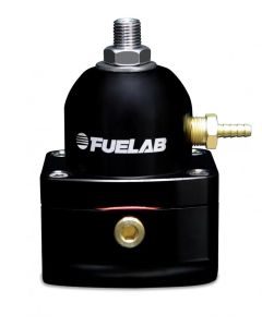 Fuelab 515 EFI Adjustable FPR 25-90 PSI (2) -10AN In (1) -6AN Return - Black - 51501-1