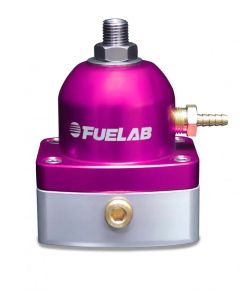 Fuelab 515 EFI Adjustable FPR 25-90 PSI (2) -6AN In (1) -6AN Return - Purple - 51502-4