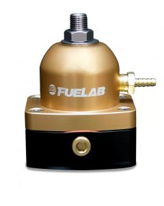 Fuelab 515 EFI Adjustable FPR 25-90 PSI (2) -6AN In (1) -6AN Return - Gold - 51502-5