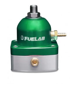 Fuelab 515 EFI Adjustable FPR 25-90 PSI (2) -6AN In (1) -6AN Return - Green - 51502-6