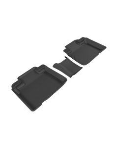 3D MAXpider 2015-2020 Ford Edge Kagu 2nd Row Floormats - Black - L1FR09321509