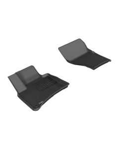 3D MAXpider 2011-2018 Porsche/Volkswagen Cayenne/Touareg Kagu 1st Row Floormat - Black - L1PO01011509
