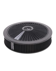 Edelbrock Air Cleaner Pro-Flo High-Flow Series Round Filtered Top 14In Dia X 3 125In Dropped Base - 43662