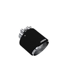 MBRP 2.5" ID 5" OD Out 6.5" Length Angle Cut Dual Wall Carbon Fiber Exhaust Tip - T5190CF